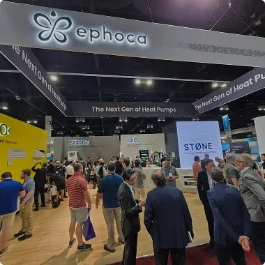 The Ephoca booth at a trade show