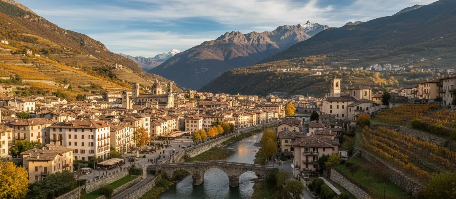 Morbegno and its river valley