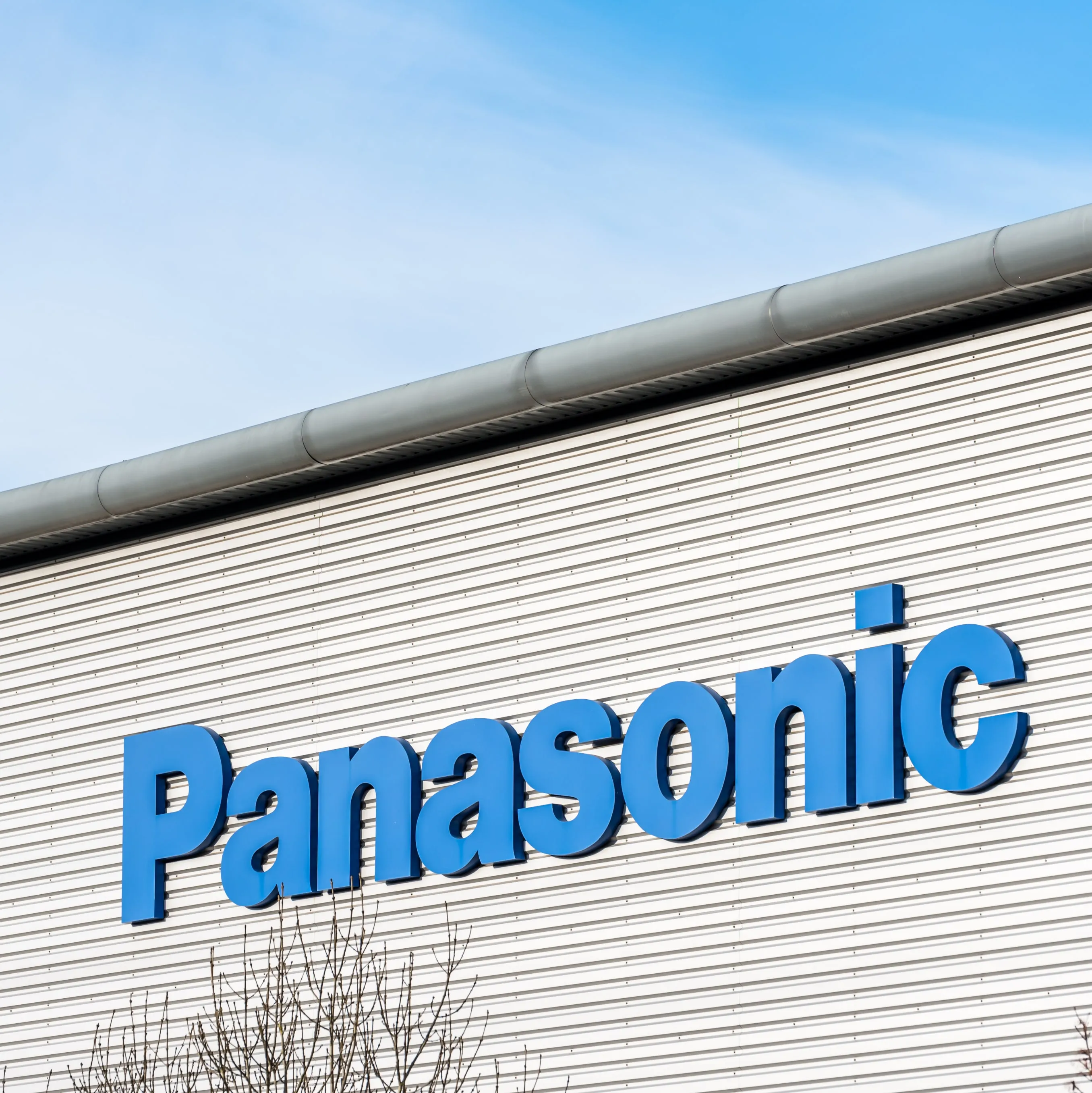 The Panasonic sign on the partner building