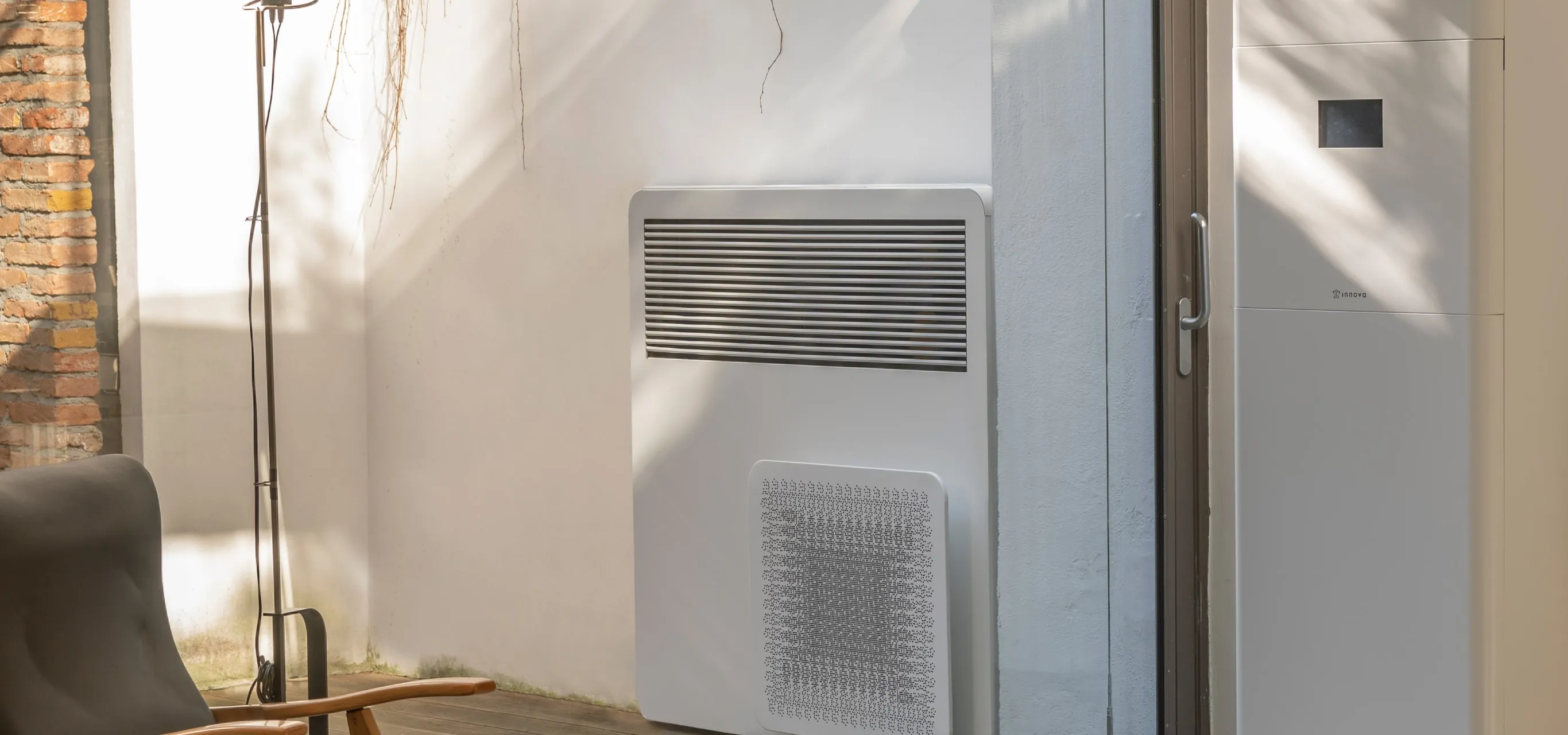 STØNE Architectural Complete outdoor unit on a building exterior