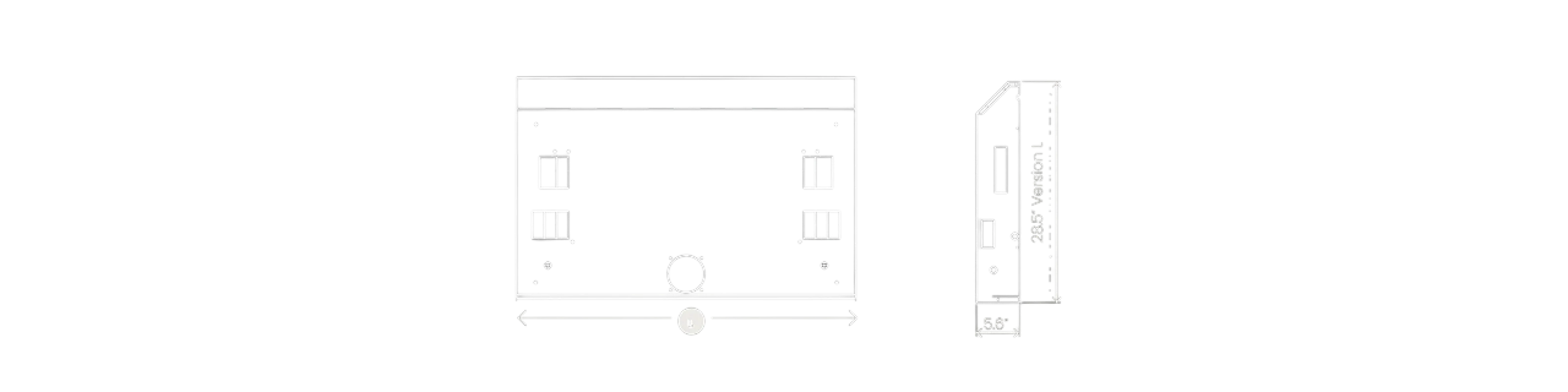 OSMO Recessed Wall Plaster Frame aesthetic panel drawing